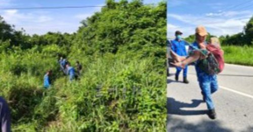 盲母伴尸6天  爬到路边求助