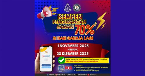 赶快缴！ 只剩21天 交通罚单70%大折扣