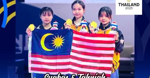 2025泰国东运｜爆冷挫泰国 马女跆拳道品势队夺第2金