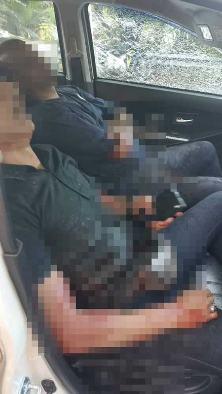 疑被黑帮寻仇，两名男子在车座皆被狙击。