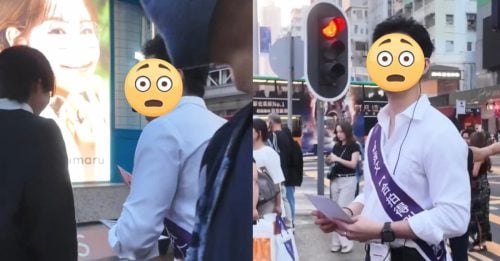 TVB男星沦街头派传单 遭路人忽视纷纷绕道