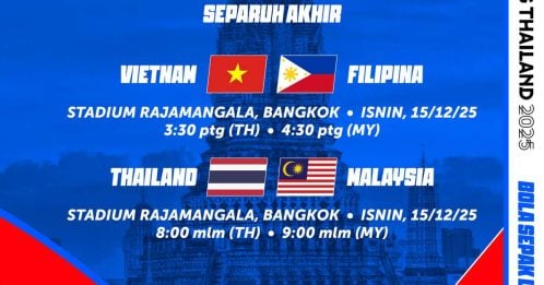 2025泰国东运｜最佳小组第2出线 大马男足4强战泰国